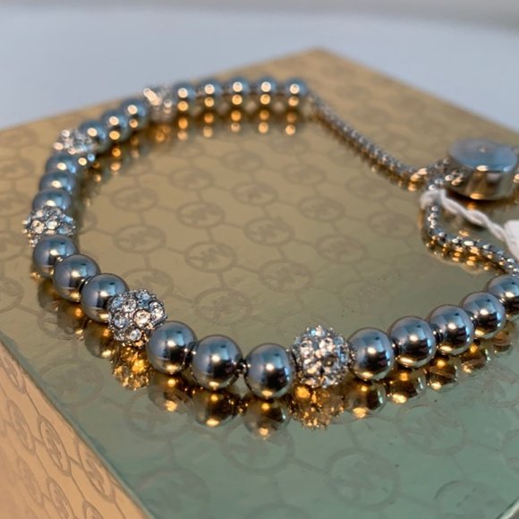 Michael Kors Jewelry - MICHAEL KORS Stainless Steel & Crystal Bracelet